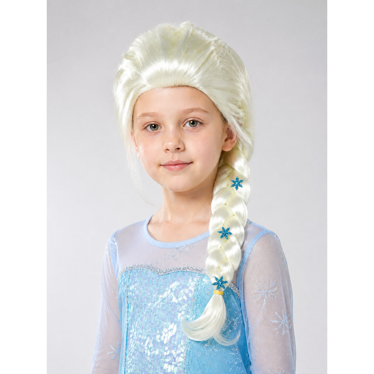 Platinum Carnival Wig with Braid for Halloween main product view