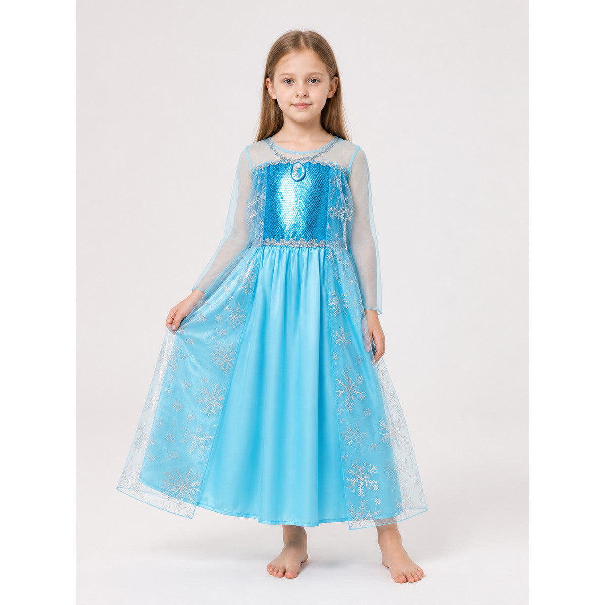 Halloween Carnival Dress with Sequins and Snowflakes