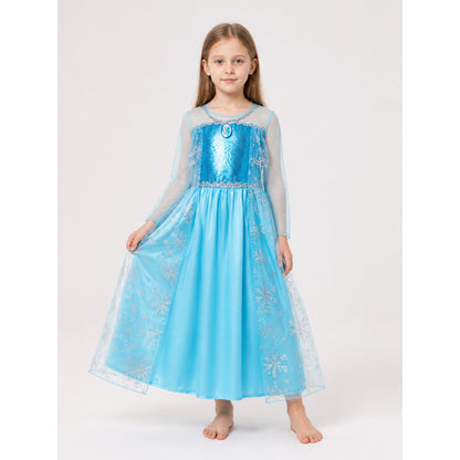 Halloween Carnival Dress with Sequins and Snowflakes
