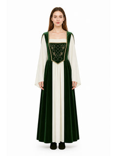 Historical Costume with Long Sleeves and a Long Skirt