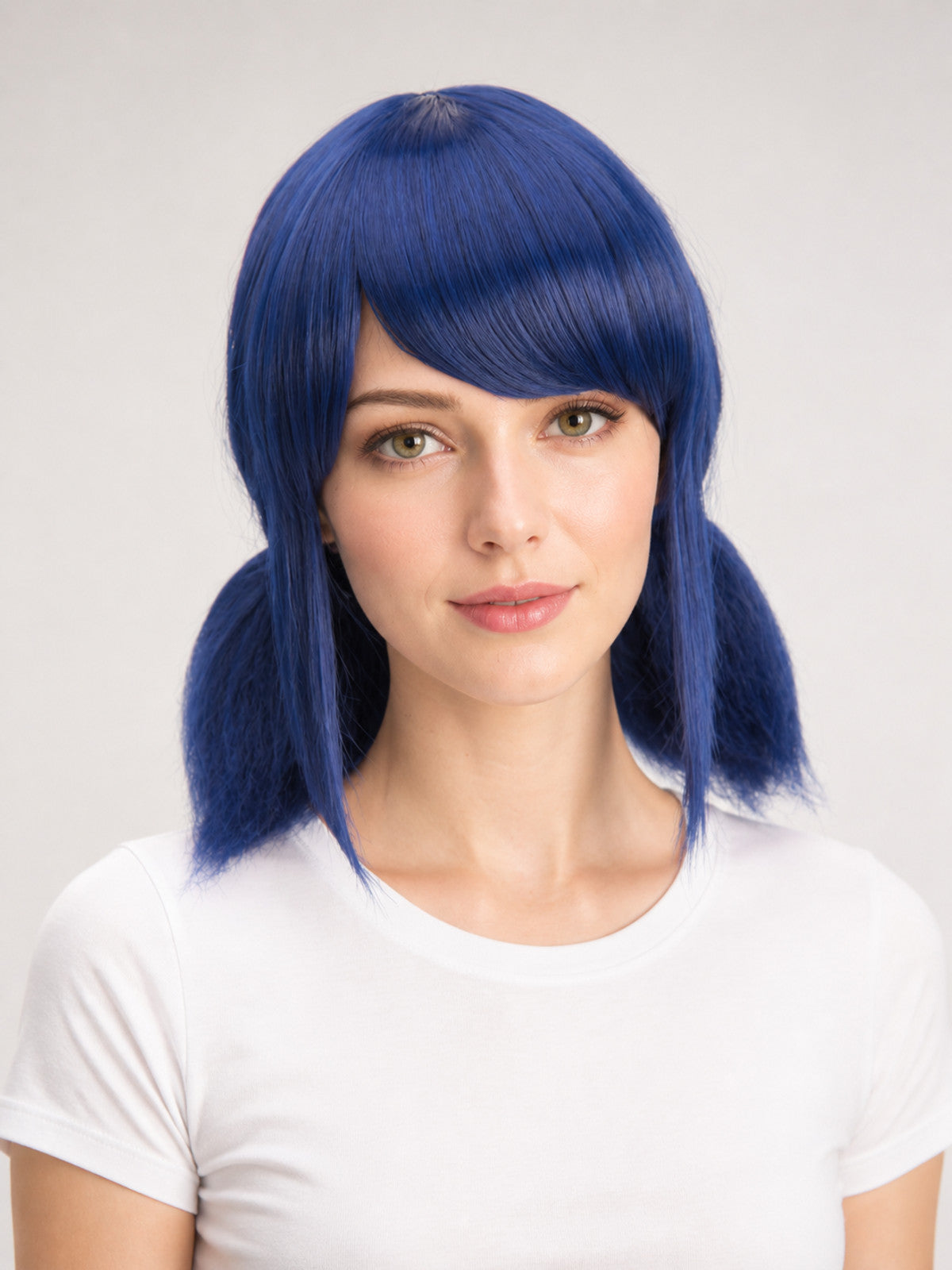 Dark Blue Carnival Wig with Two Ponytails for Cosplay
