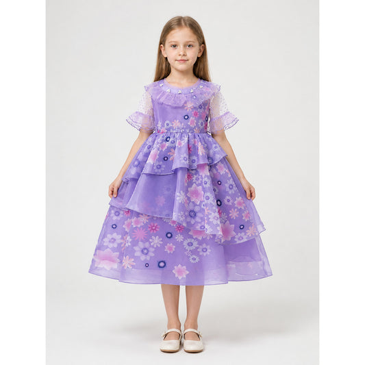 Purple Princess Costume for Girls for Halloween main product view