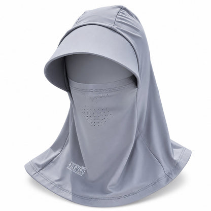 UV Resistant Cap Thin Breathable Sun Hat Women Full Neck Protection Face Cover 3 in 1 Outdoor UV Protection Visor Caps Face Mask