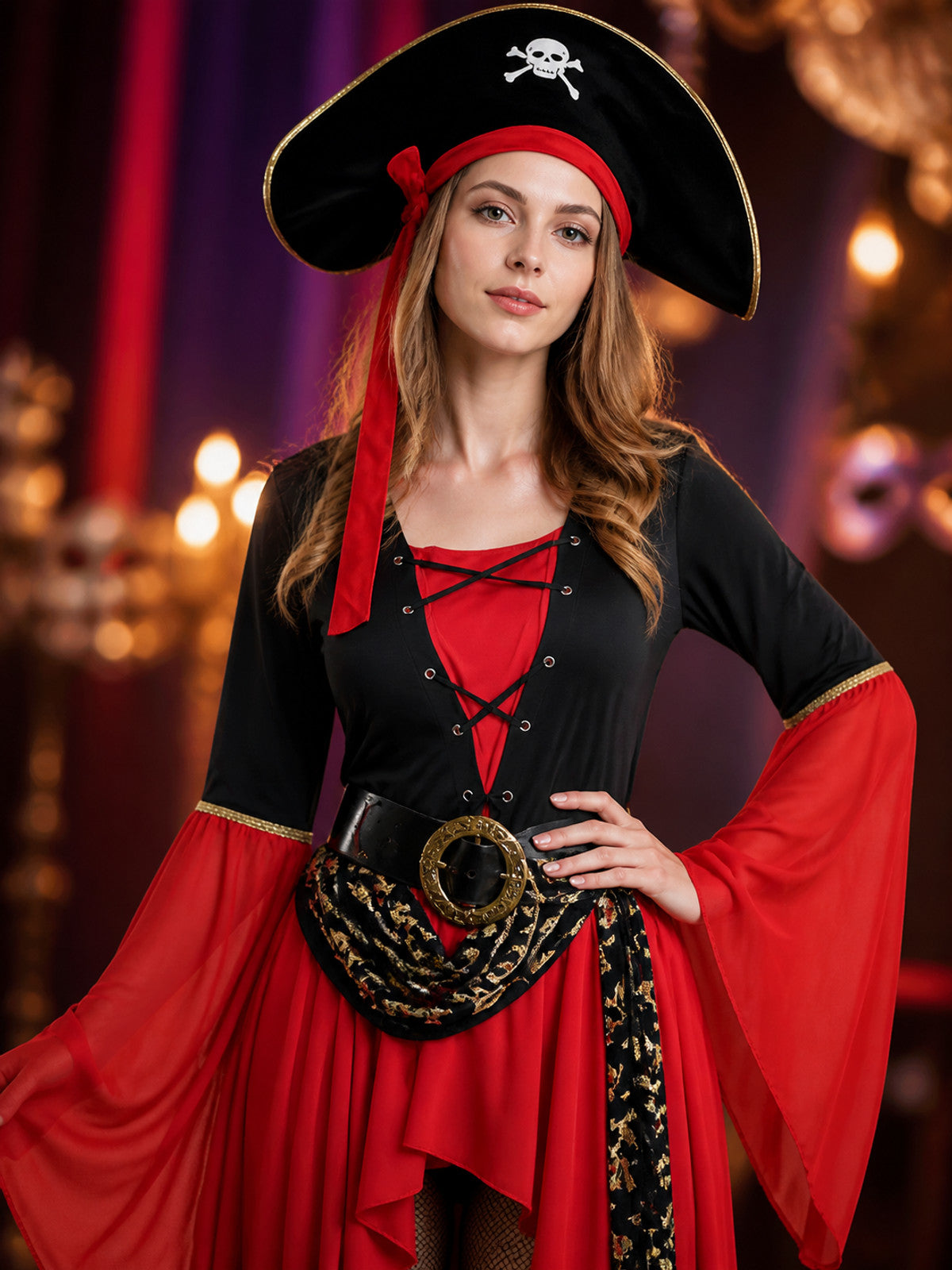 Halloween Pirate Costume for Women, Cosplay
