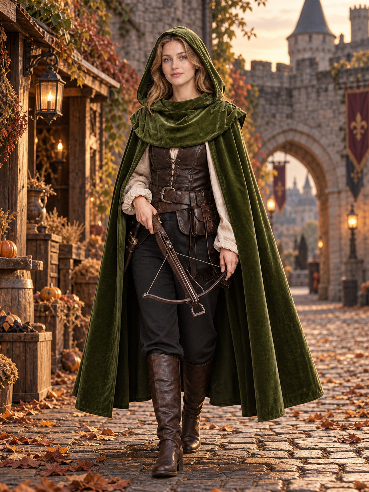 Adult cape — an outer layer of clothing worn over other clothing: the style