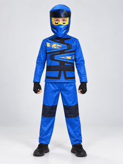 Kids' Ninja Costume Blue with Mask and Dragon