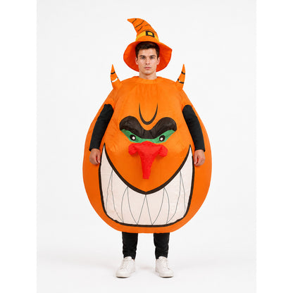 Inflatable Monster Costume with Bright Teeth for Parties front view