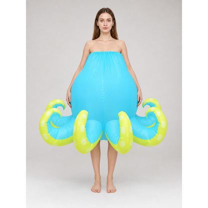 Inflatable Octopus Costume for Halloween and Parties on-model view