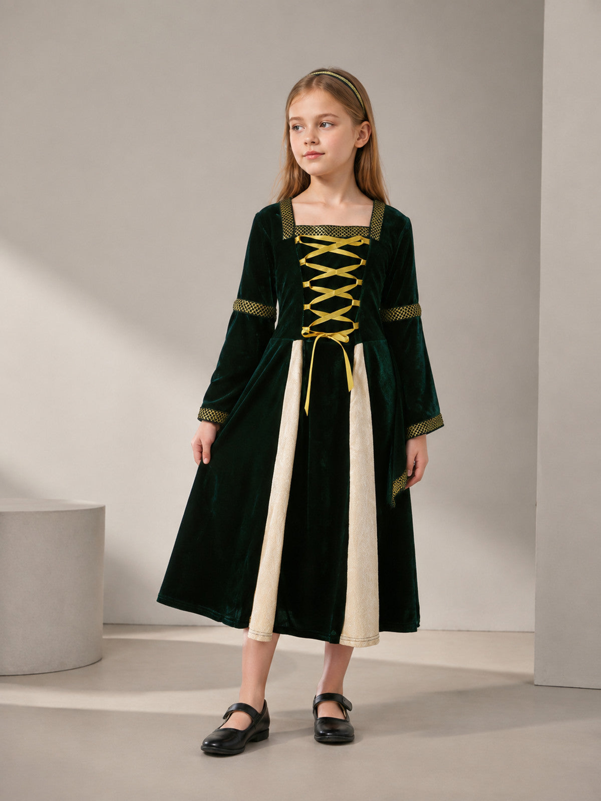 Medieval Cosplay Costume with Bishop Sleeves main product view