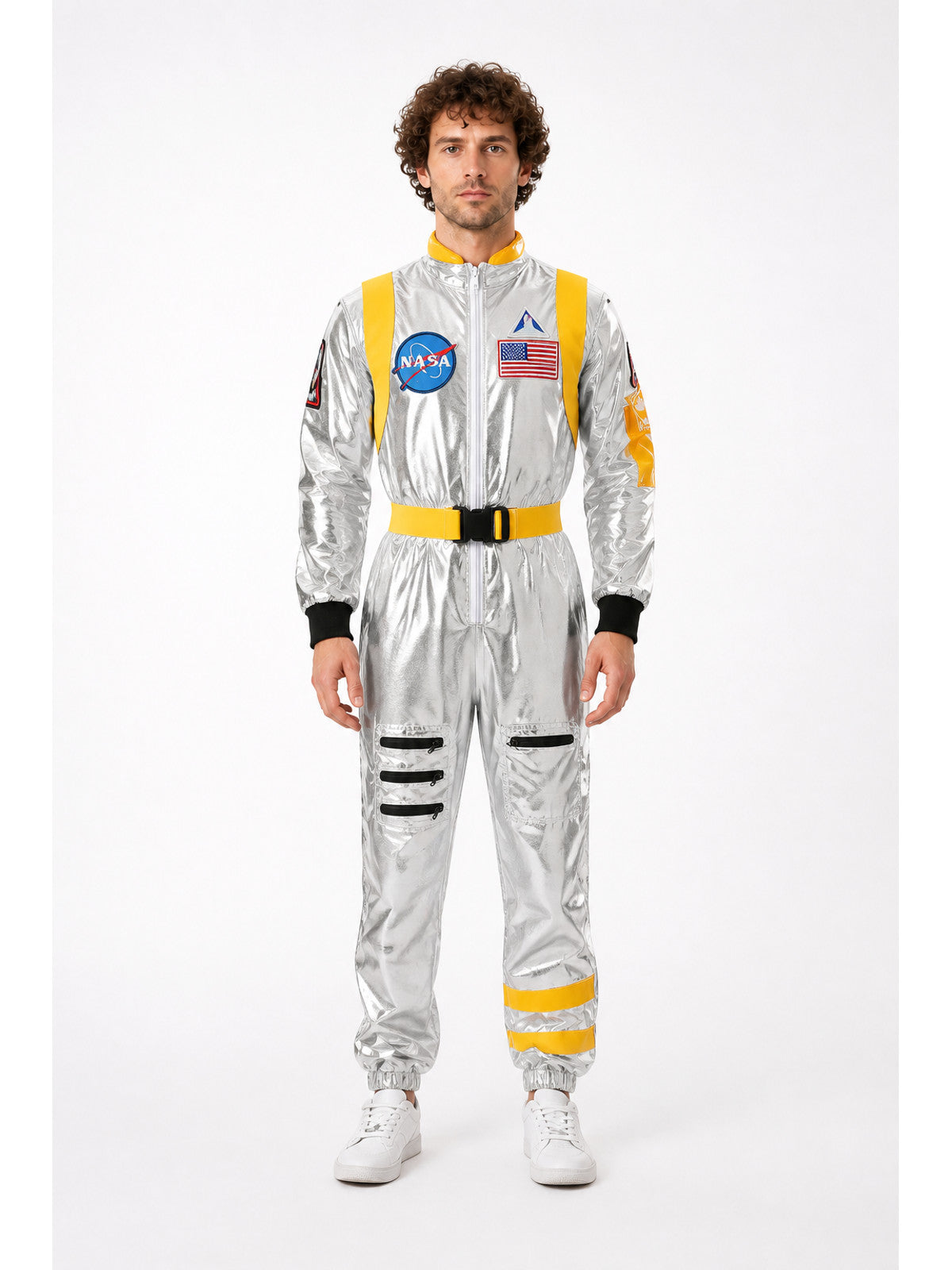 Astronaut Costume with NASA Patches for Cosplay main product view