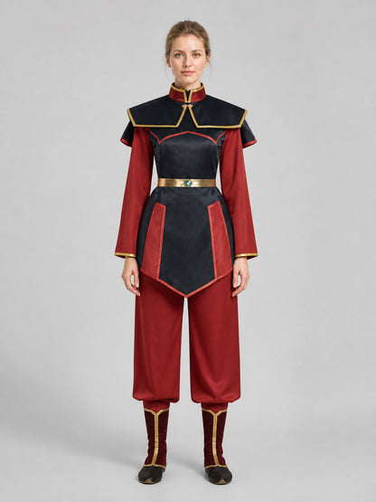 Prince Zuko Costume from Avatar for Cosplay and Halloween on-model view