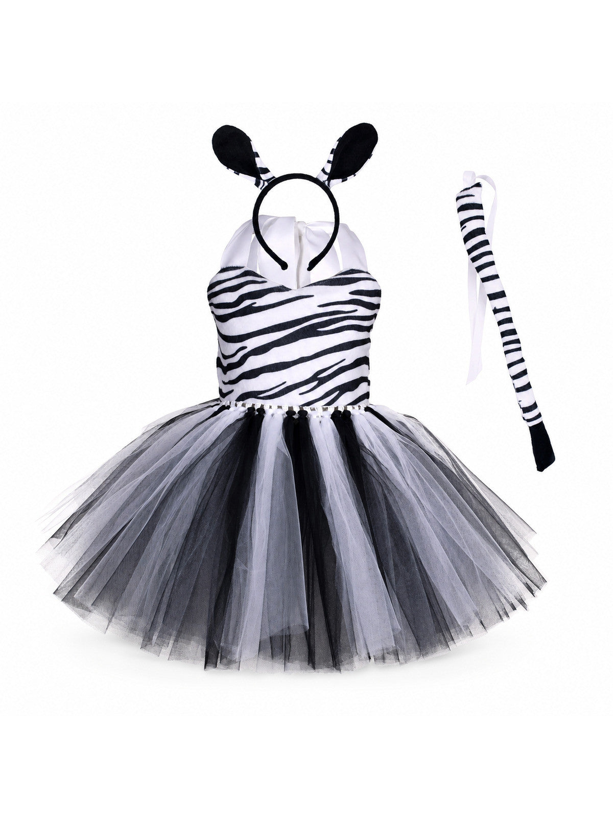 Baby Girls Halloween Animal Cosplay Costume Kids Forest Theme Giraffe Cows Tiger main product view