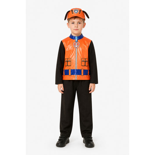 Children’s anime puppy costume with a cap and pants main product view