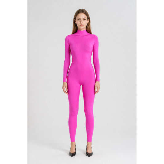 Tight-Fitting Pink Full-Body Stocking Suit for Halloween main product view
