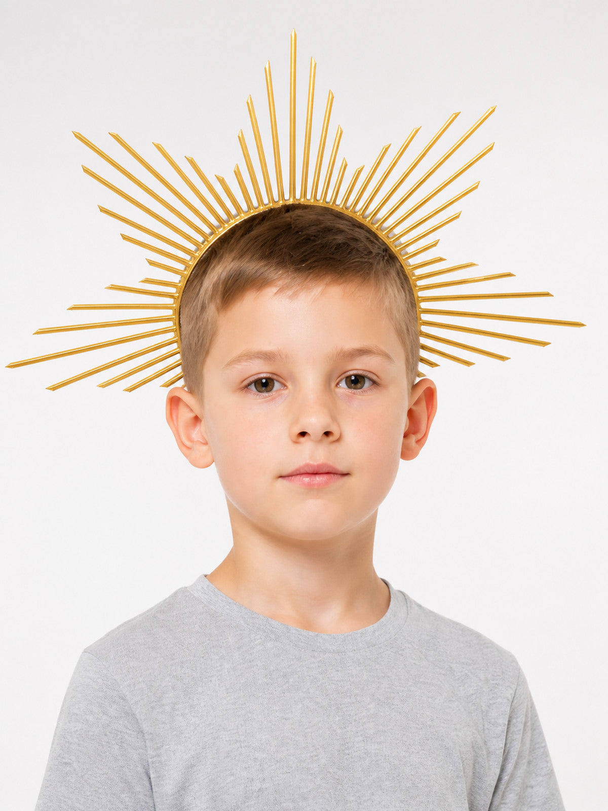Gold Carnival Halo Headband with Rays main product view