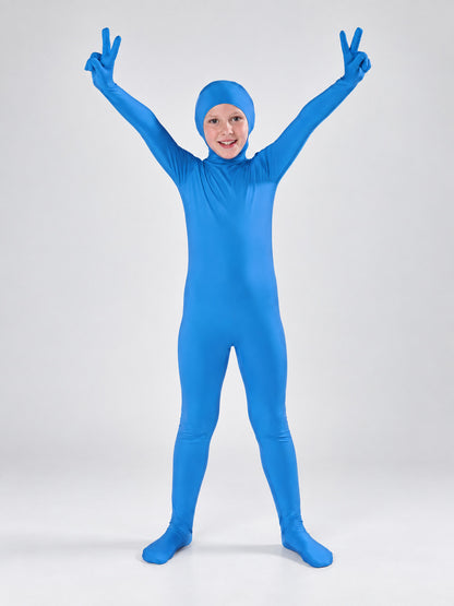 Blue Milk Silk Cosplay Jumpsuit Costume