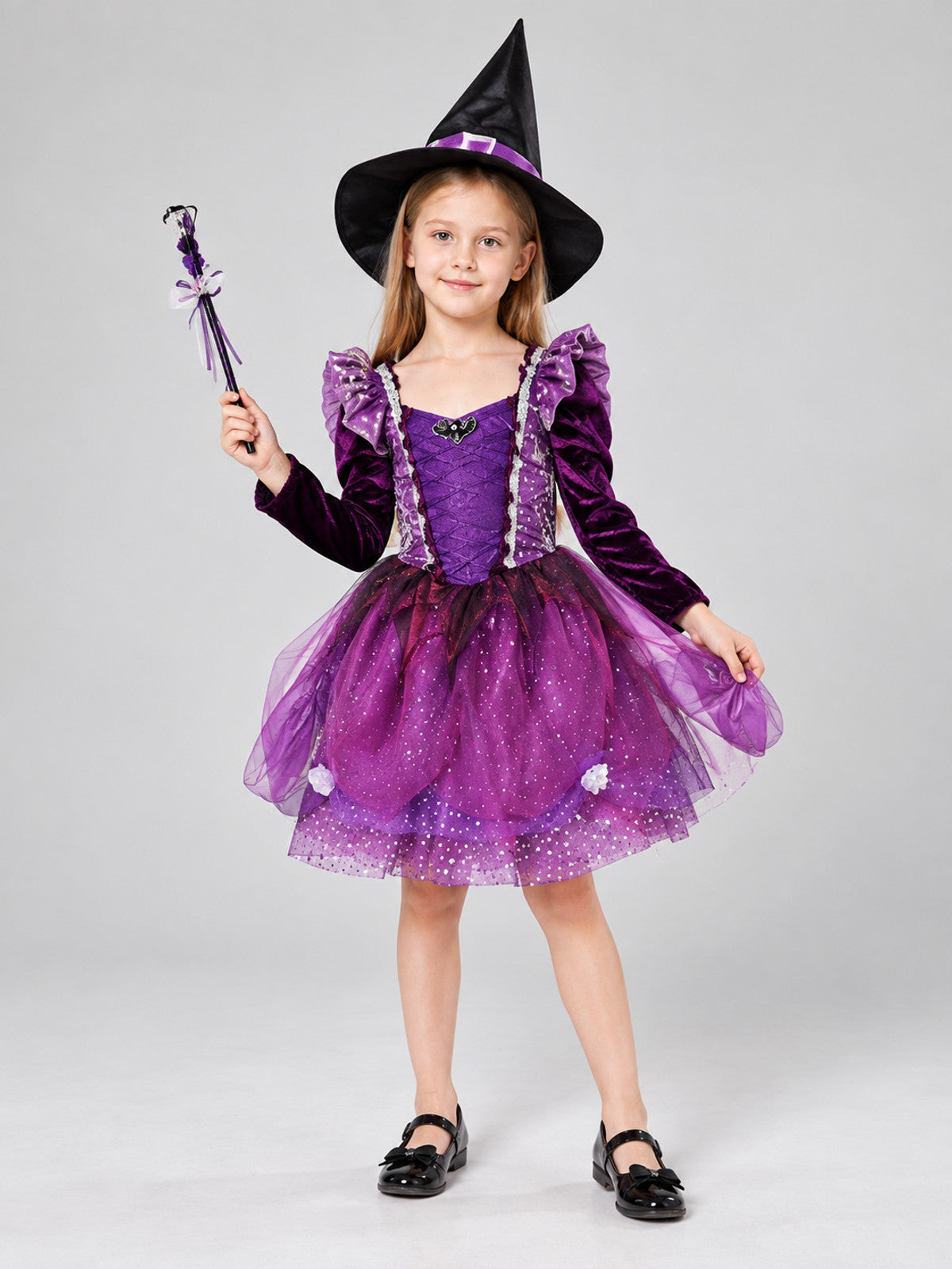 Purple Witch Kids' Costume