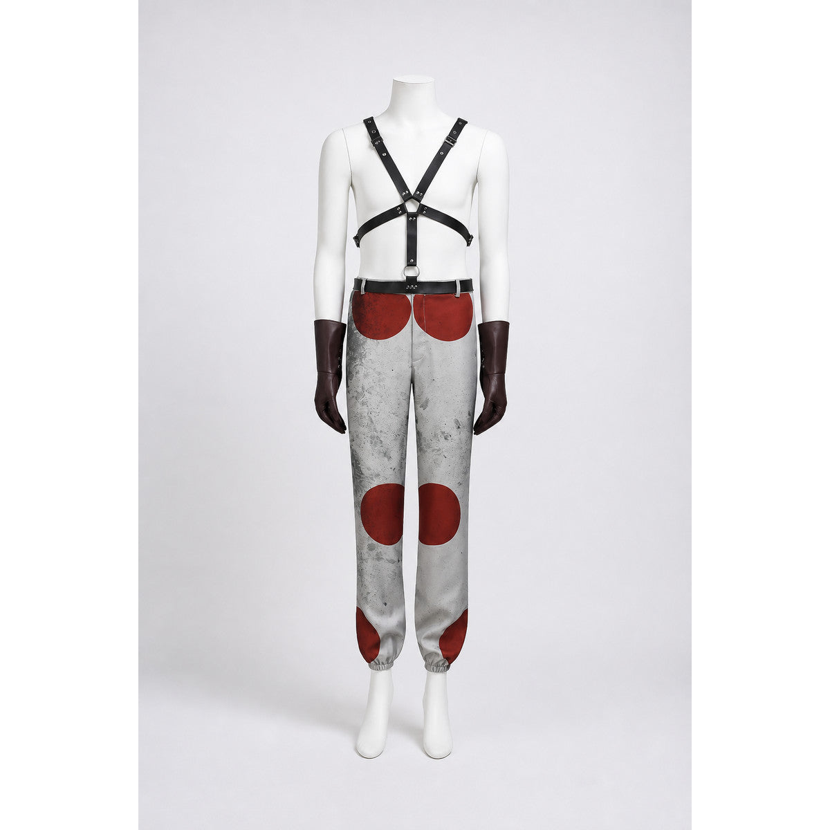 Cosplay Costume with Straps, Gloves, and Pants