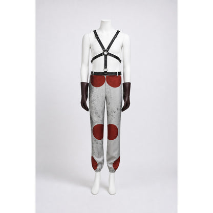 Cosplay Costume with Straps, Gloves, and Pants