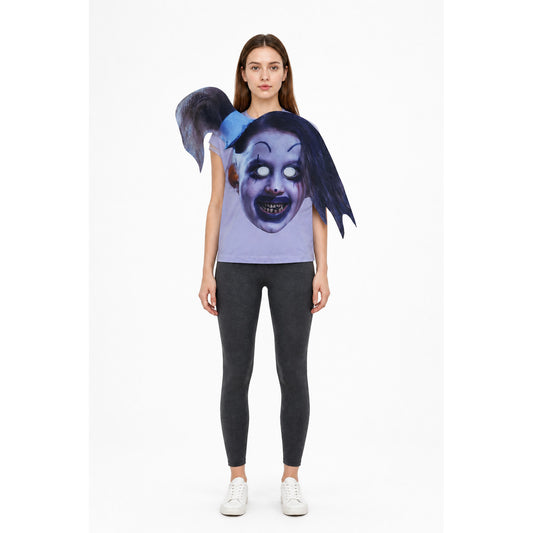 Halloween Mask with a Pointed Hat and Long Hair main product view