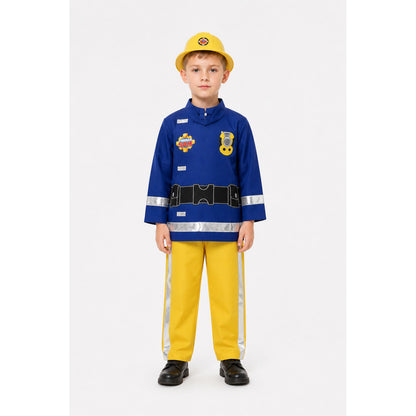 Kids' Firefighter Costume with Helmet for Halloween main product view