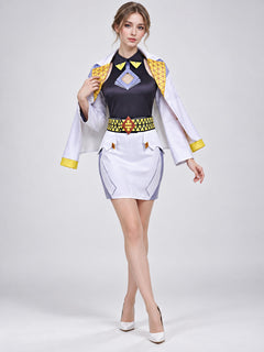 Anna Cosplay Costume: Jacket, Top, Skirt, Belt