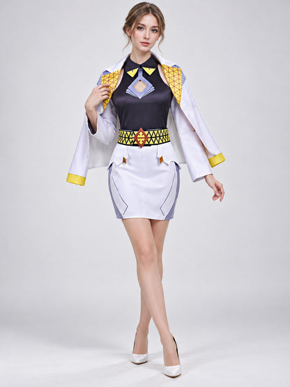 Anna Cosplay Costume: Jacket, Top, Skirt, Belt