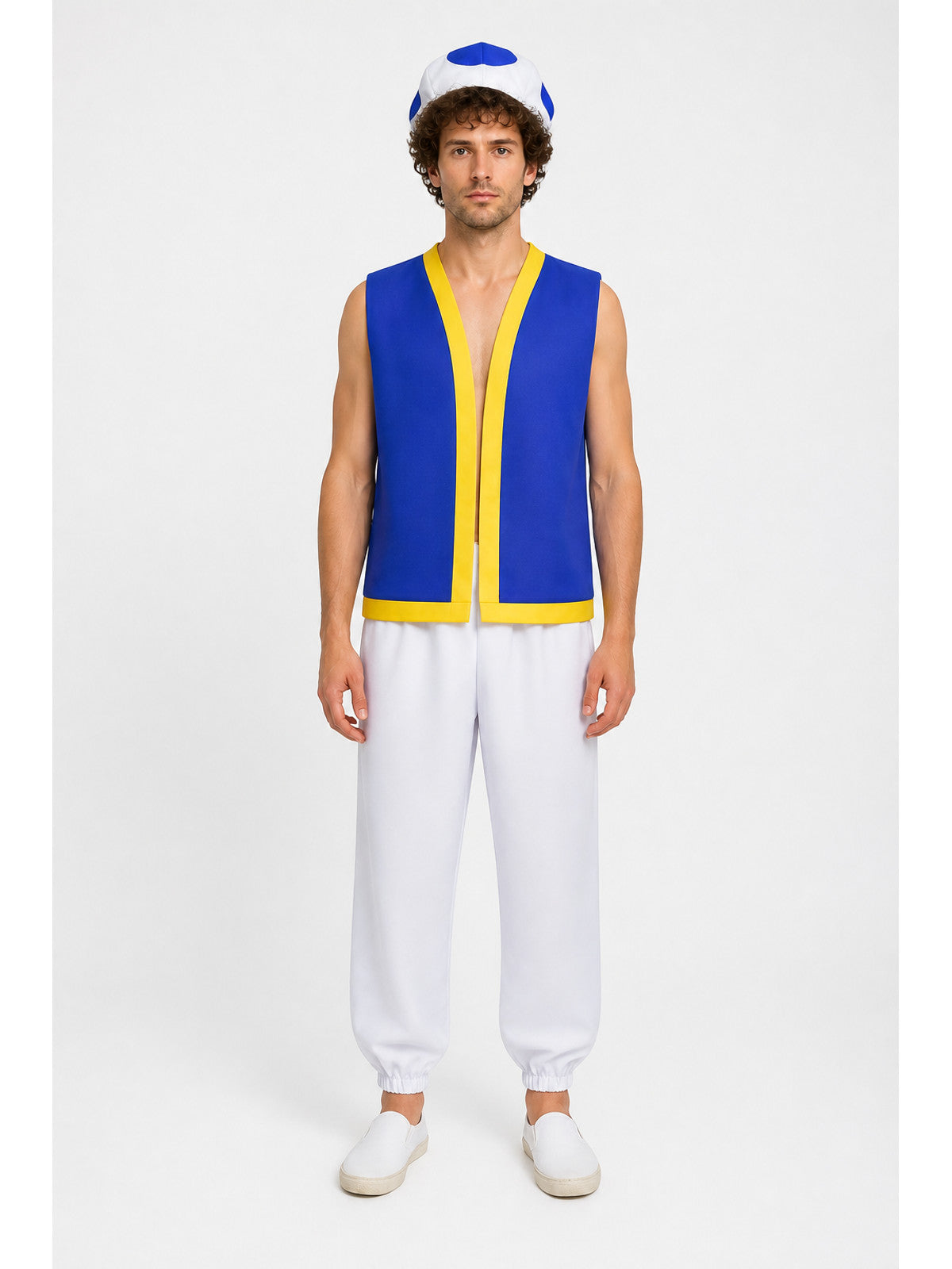 Mushroom Carnival Costume with Vest, Pants, and Cap main product view