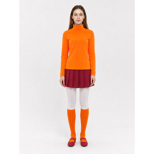 Velma Cosplay Costume: Top and Skirt