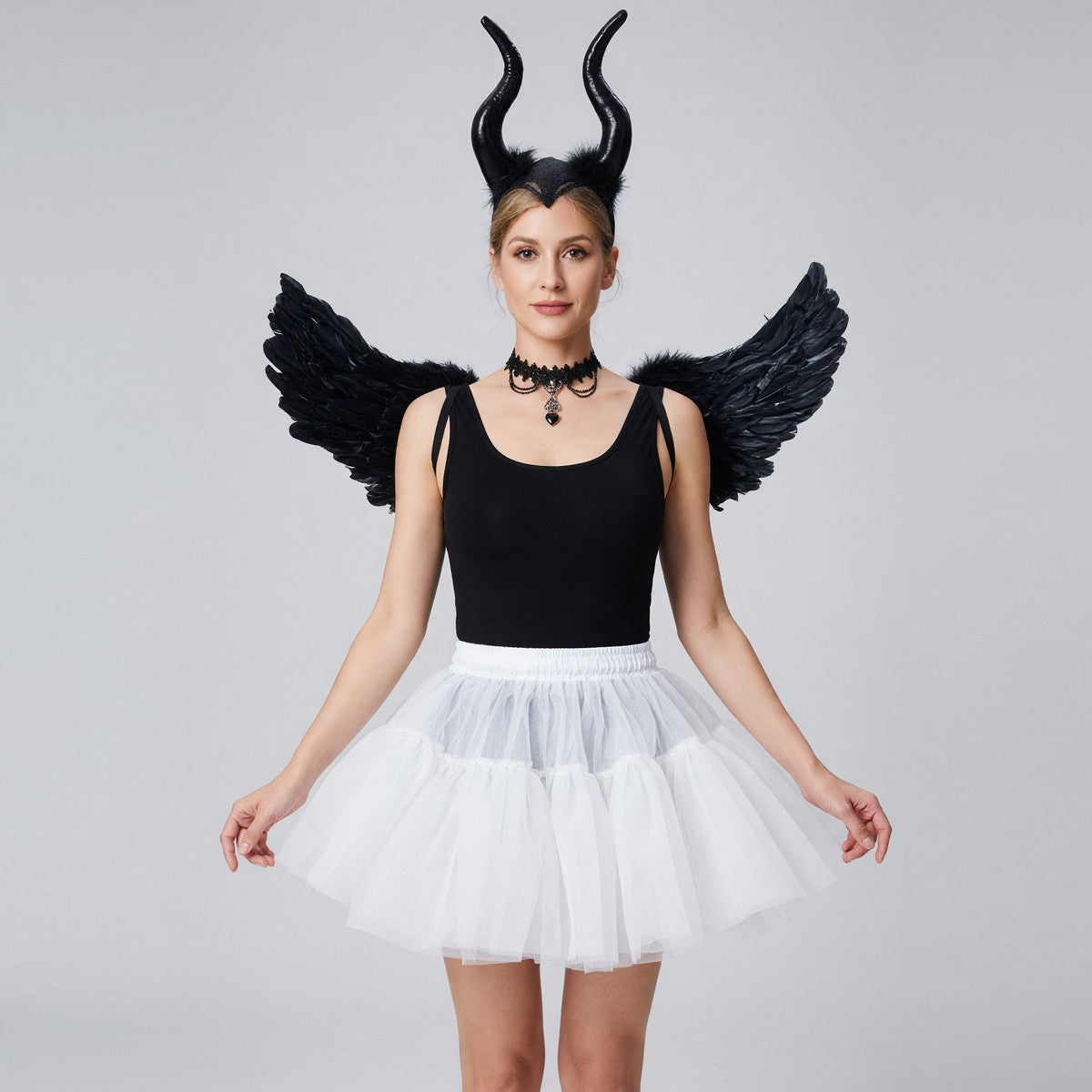 Carnival Accessory Set: Horns, Wings, Skirt