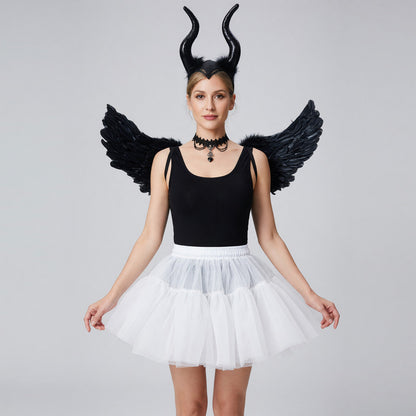 Carnival Accessory Set: Horns, Wings, Skirt
