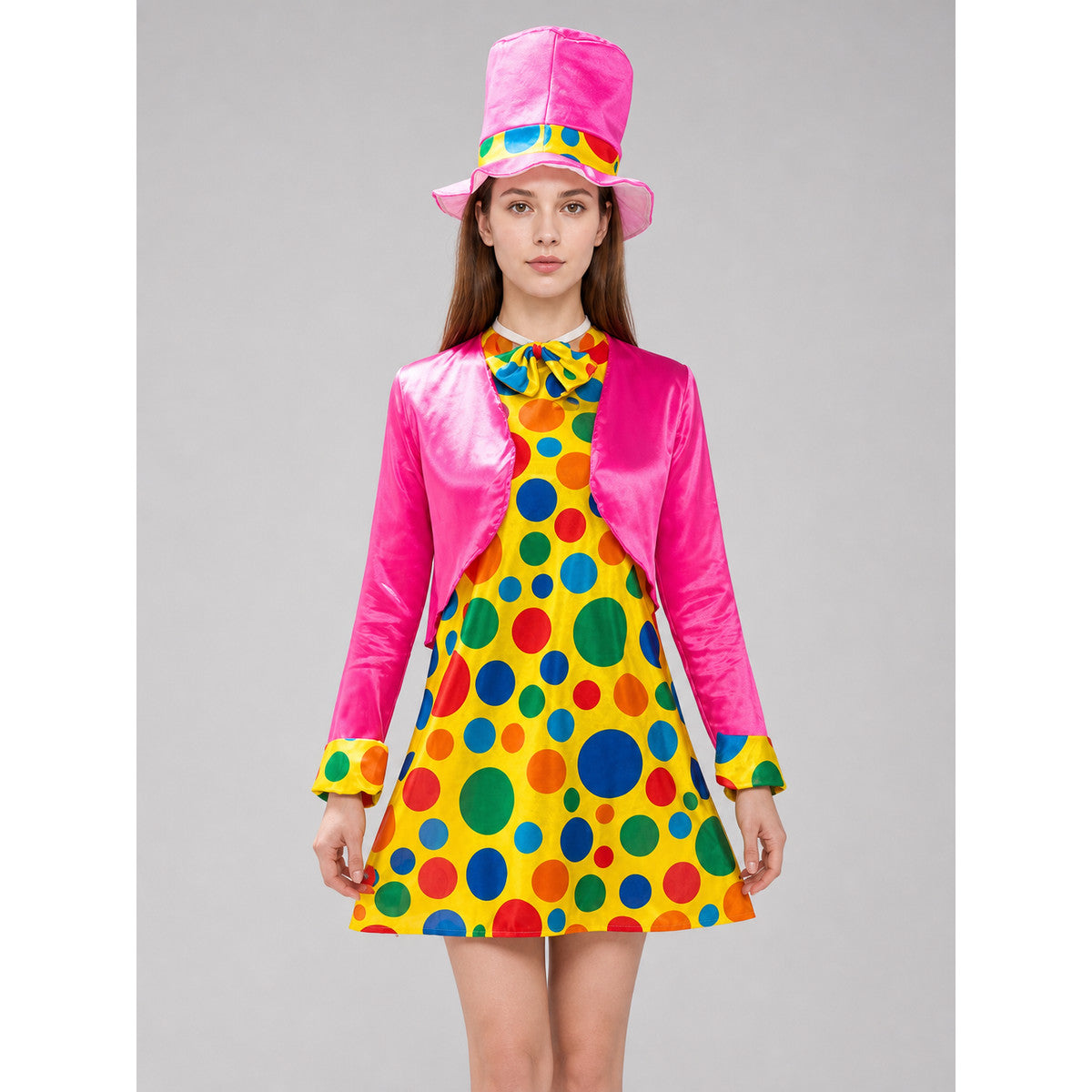 Clown Costume with Dress and Top Hat