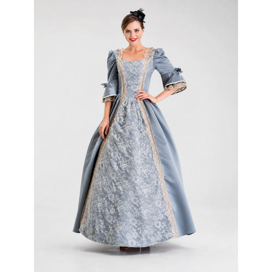 Historical-Style Carnival Dress with Lace