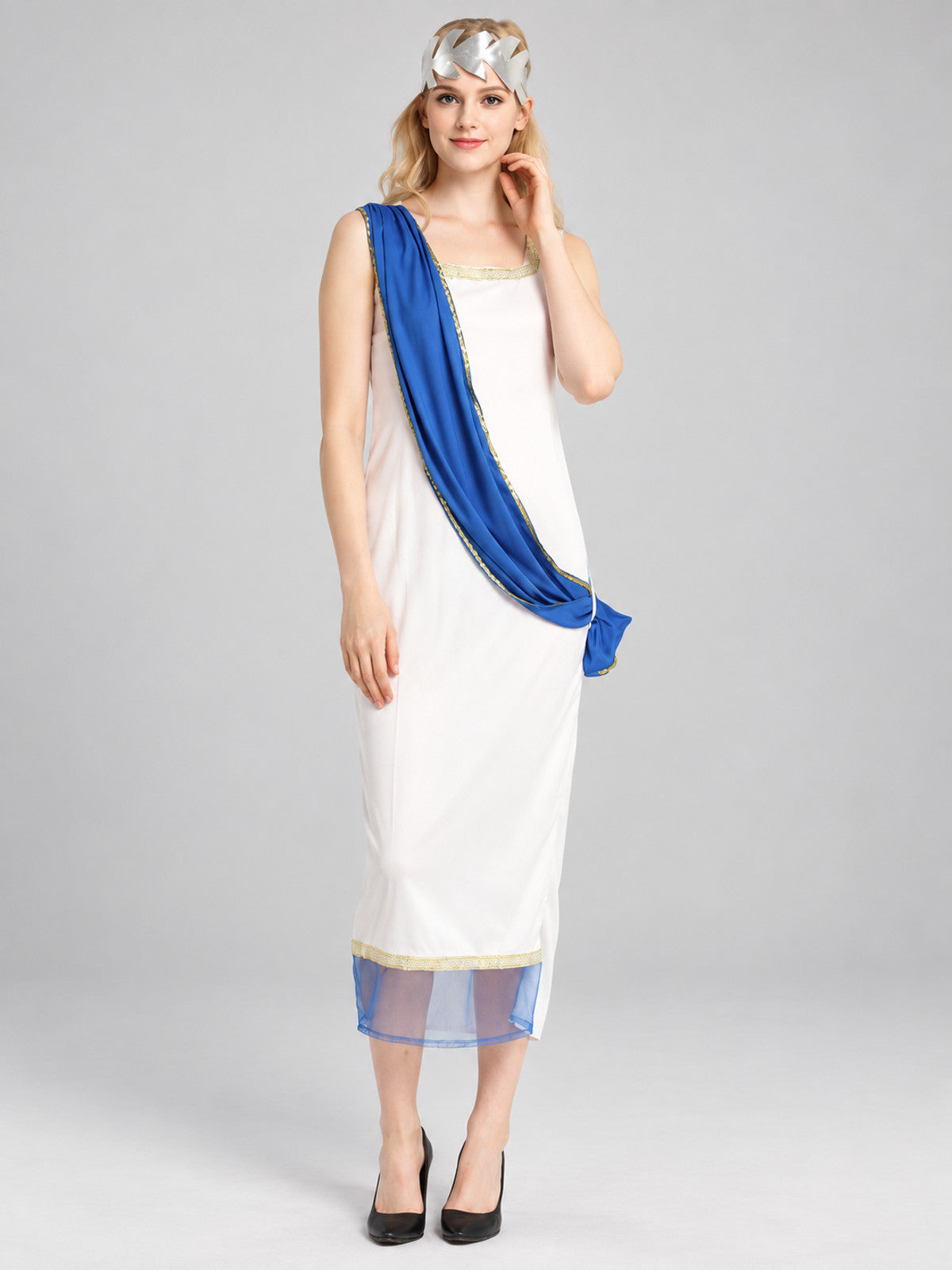 Zeus Carnival Costume with Drape and Headpiece