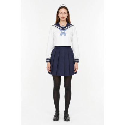 Sailor-style costume with pleated skirt main product view