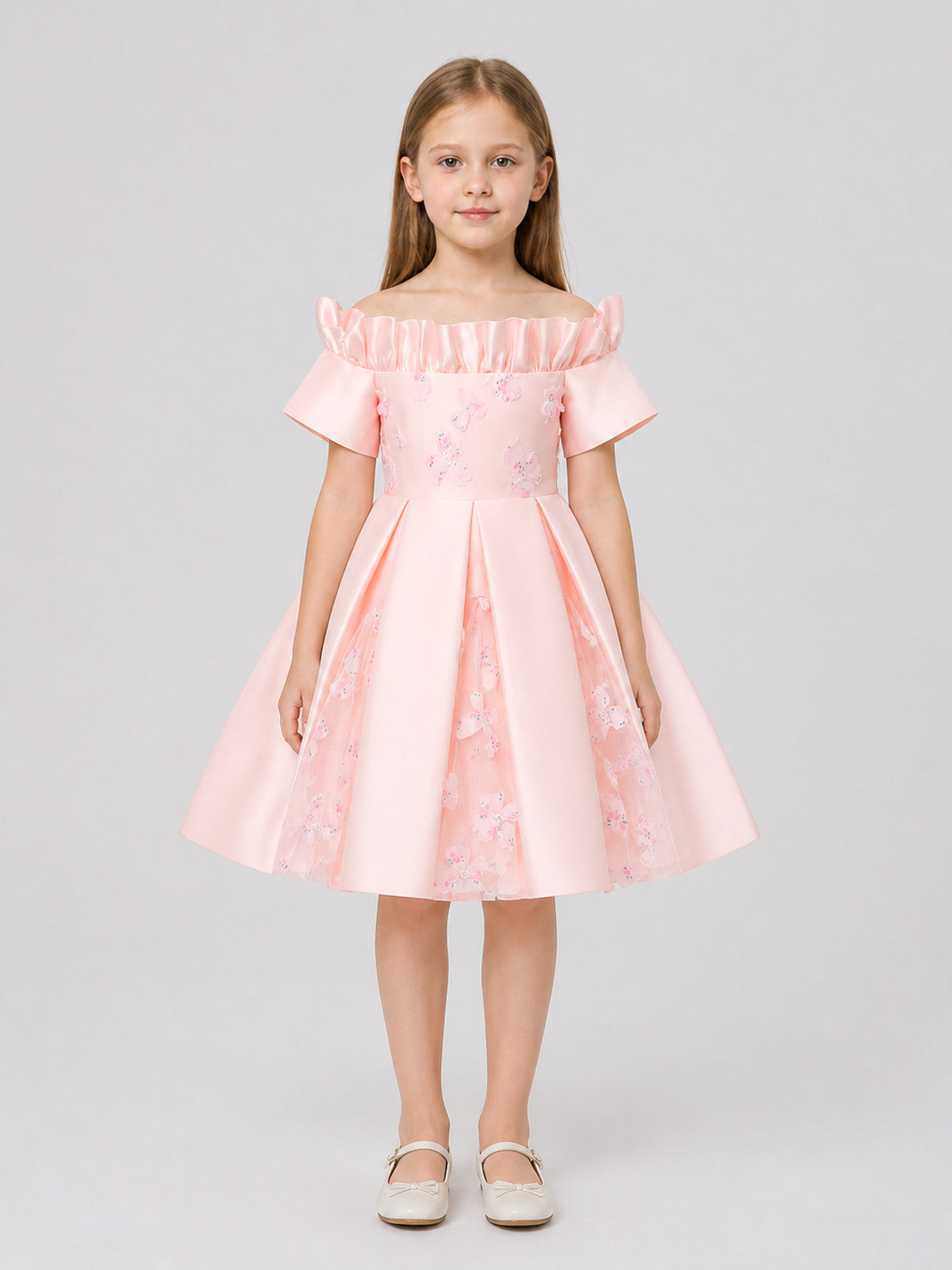 Full Princess Party Dress, Pink, Ages 4–7 on-model view