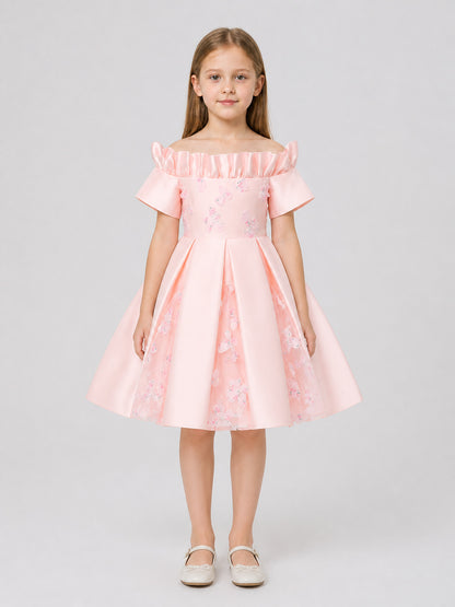 Full Princess Party Dress, Pink, Ages 4–7 on-model view