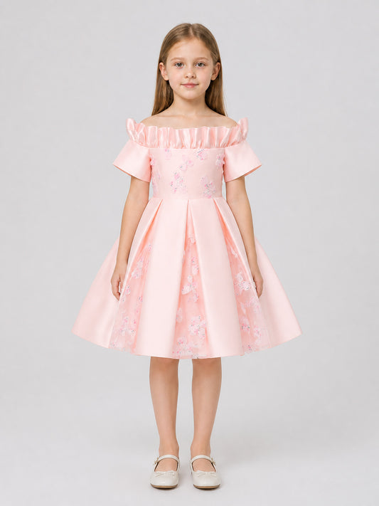 Full Princess Party Dress, Pink, Ages 4–7 on-model view