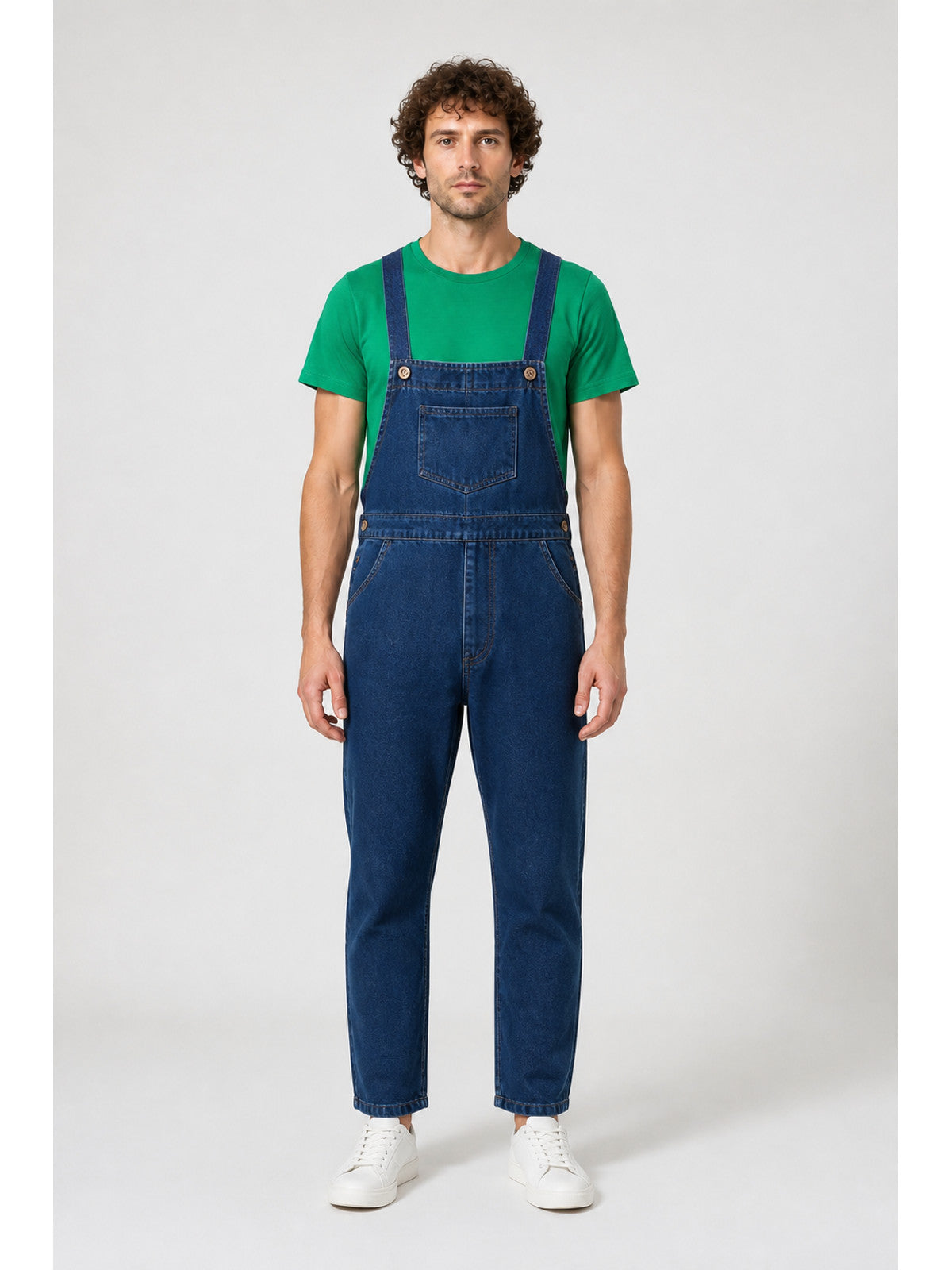 Set: Green T-Shirt and Blue Bib Pants main product view
