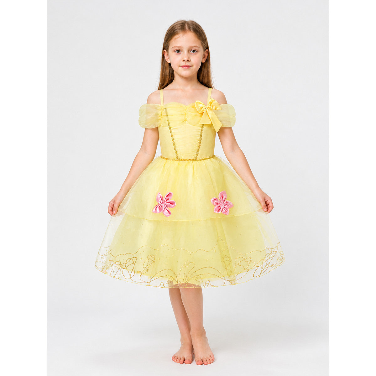 Yellow Princess Costume for Halloween and Cosplay