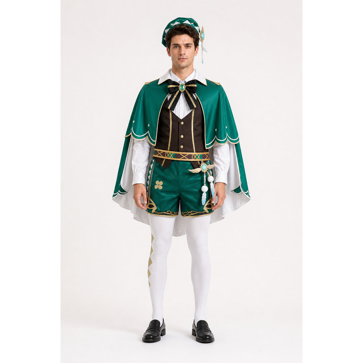 Venti Anime Cosplay Costume with Cape and Hat main product view