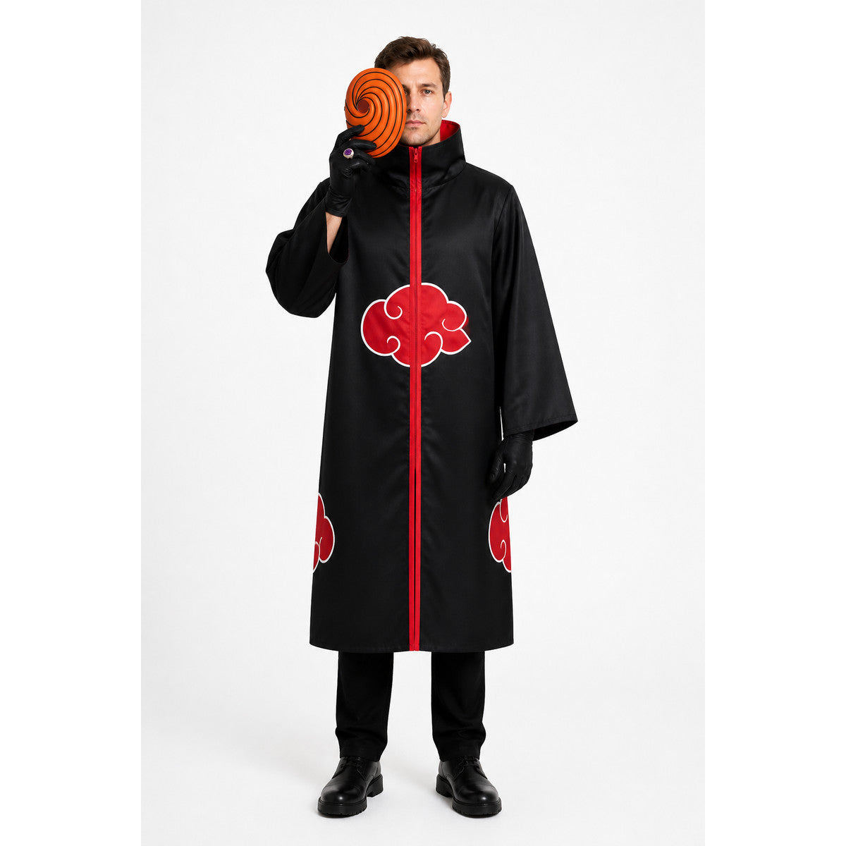 Naruto Akatsuki Tobi Costume with Mask and Ring main product view