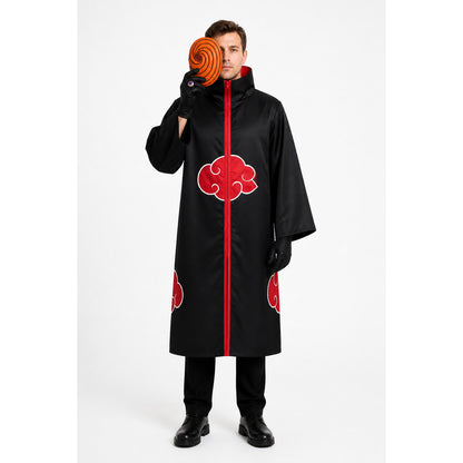 Naruto Akatsuki Tobi Costume with Mask and Ring main product view