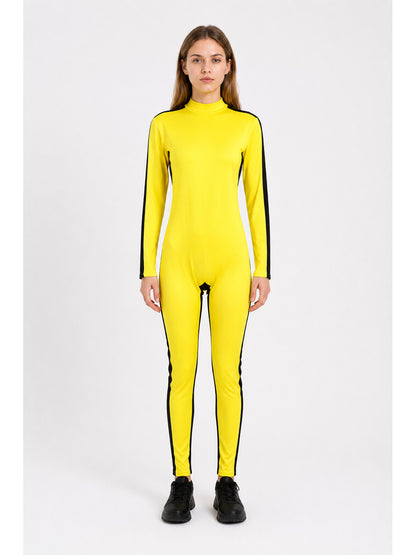 Yellow Cosplay Jumpsuit with Black Stripes main product view