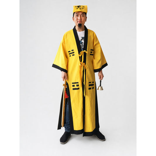 Yellow Taoist Monk Costume for Halloween