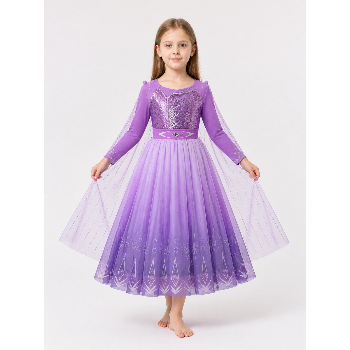 Snow Queen Costume Dress for Halloween and Cosplay main product view