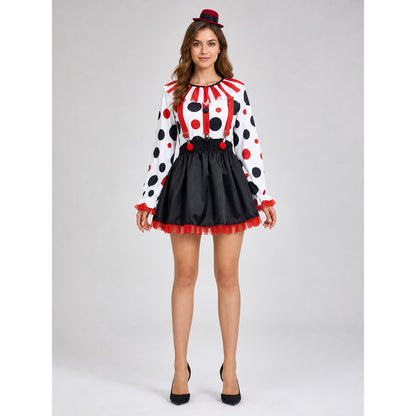 Halloween Clown Costume for Stage Performances front view