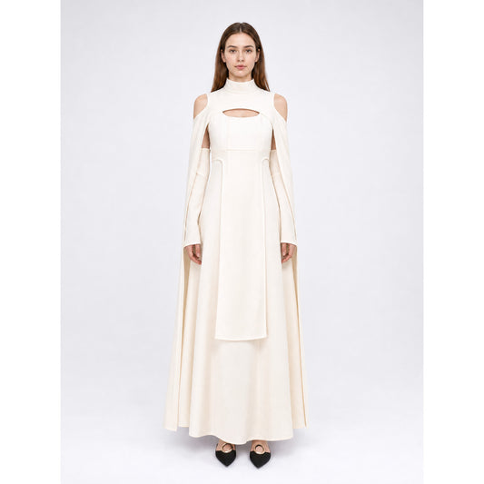 Star Wars Cosplay Dress with Cape on-model view