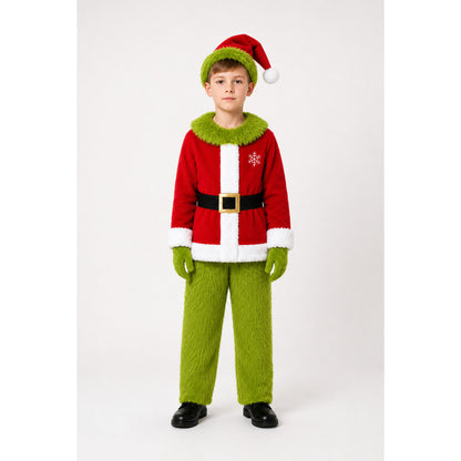 Grinch Costume: Red Top, Green Pants