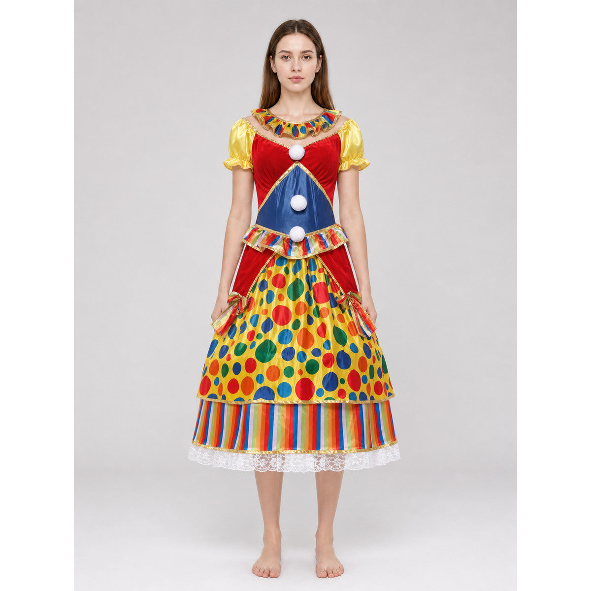 Clown Costume for Parties and the Stage front view